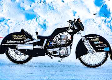 Optisch gewöhnungsbedürftig: Das Bike von Aki Ala-Riihimäki