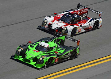 Auch in Sebring mit dabei: Die beiden Ligier von Michael Shank Racing (hinten) Tequila Patrón ESM (vorn)