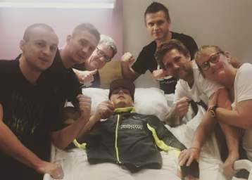 Darcy Ward twitterte dieses Bild aus dem Krankenhaus