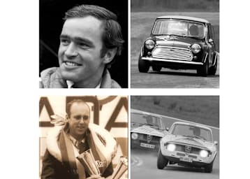 1Titelrivalen 1968: Christian Schmarje/Mini Cooper S (oben) und Herbert Schultze/Alfa Romeo GTA  