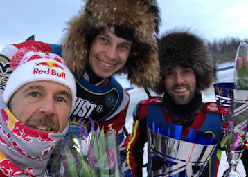 Die Top-3: Franz Zorn, Igor Kononov und Jasper Iwema (v.l.)