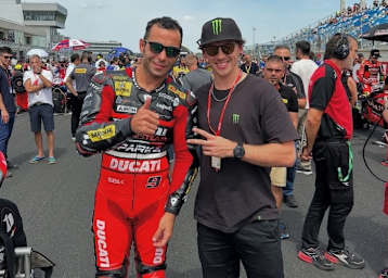 Tobias Ebster mit Danilo Petrucci