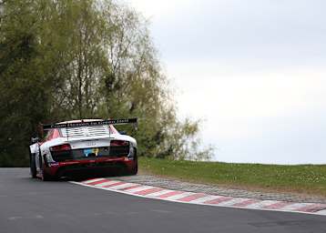 Das Motto prangert sogar auf dem Heckspoiler des Audi R8 LMS ultra