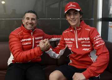Jorge «Aspar» Martinez mit Francesco Bagnaia
