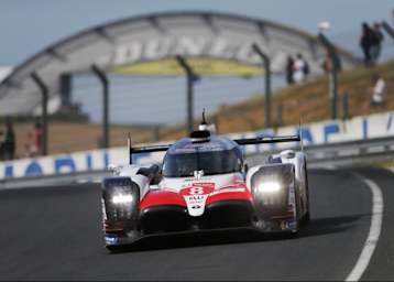 Schnellster beim Vortest zu den 24h von Le Mans: Der Toyota TS050 Hybrid von Sébastien Buemi, Kazuki Nakajima und Fernando Alonso