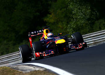 Die schnellste Runde drehte Sebastian Vettel schon in der ersten halben Stunde des Nachmittagstrainings