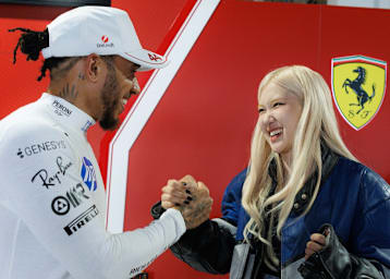 Lewis Hamilton in Miami mit der Sängerin Rosé