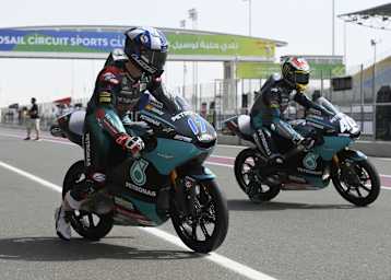 John McPhee und Darryn Binder am Wochenende in Losail