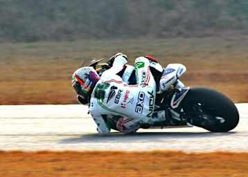 Niccolò Canepa bei seinem Buell-Debüt in Florida