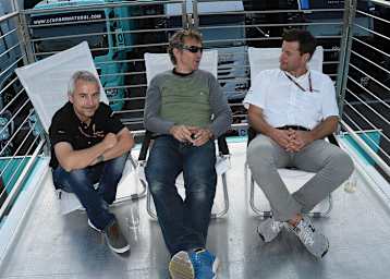 Dirk Raudies, Ron Ringguth und Hannes Orasche