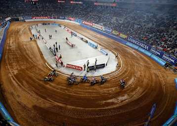 Marc Márquez dominierte 2014 beim «Superprestigio Dirt Track» in der Sant Jordi Arena in Barcelona