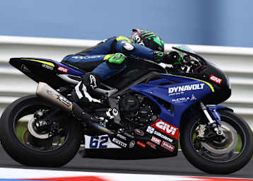 Triumph-Werksfahrer Stefano Manzi