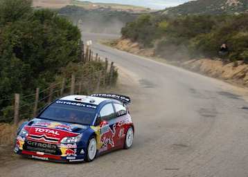 Sébastien Loeb 2008 bei seinem letzten Sieg auf Korsika