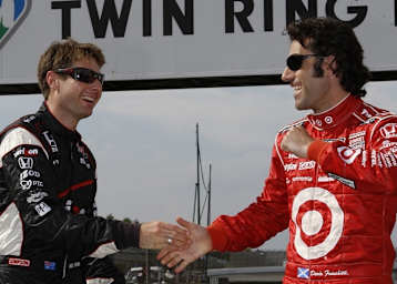 Power (li.) und Franchitti: «Auf ein faires Finale»