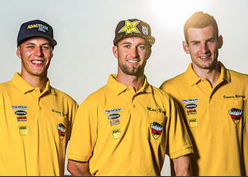 Team Germany startet 2017 wieder mit Henry Jacobi, Max Nagl und Dennis Ullrich (v.l.n.r)