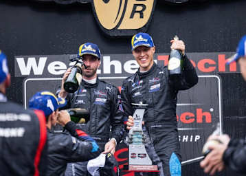 Philipp Eng (li.) und Jesse Krohn auf dem Podium