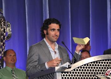 Franchitti bei der Dankesrede