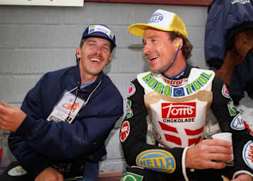 Hans Nielsen (re.) mit Erik Gundersen