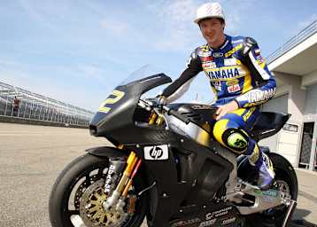 Sascha Hommel auf der Moto2-Kalex