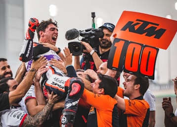 KTM durfte in Doha dank Albert Arenas den 100. Road Racing-GP-Sieg feiern