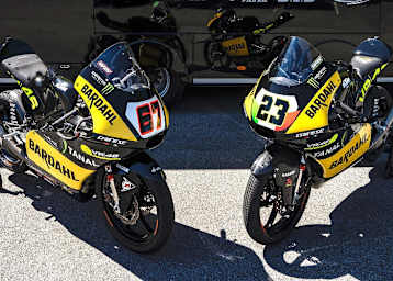 Die KTM-Bikes des VR46-Teams: Surra #67 und Bartolini #23