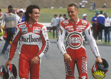 Daryl Beattie und Kevin Schwantz