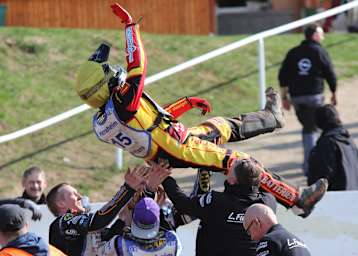 Lukas Fienhage entschied das Rennen für Herxheim