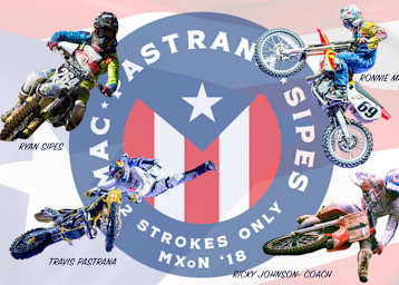Travis Pastrana, Ryan Sipes und 'Ronnie Mac' wollen beim MXoN in RedBud auf alten Zweitaktmaschinen für Team Puerto Rico antreten 