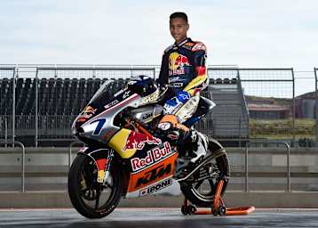 Der deutsche Red Bull Rookie Aris Michail
