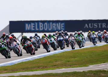 So viele Bikes sehen wir 2014 nicht in der Supersport-WM