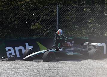 Kurzer FP1-Einsatz: Andrea Kimi Antonelli landete nach nur eineinhalb Runden in der Streckenbegrenzung