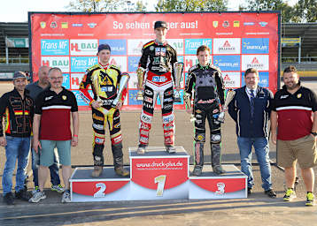 Die deutschen Top-3: Lukas Fienhage, Michael Härtel und Dominik Möser (v.l.)