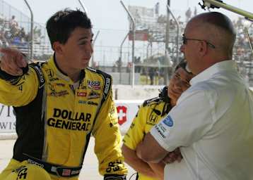 Graham Rahal im Gespräch mit Papa Bobby 