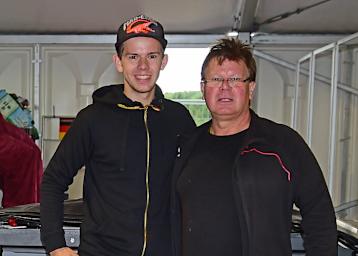 Kevin Hanus mit seinem Vater