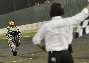 Rossi als Sieger: Warum nachher zu Fuss?