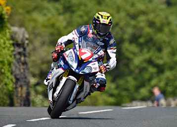 Gary Johnson landete auf dem fünften Platz des TT-Superstock-Rennens