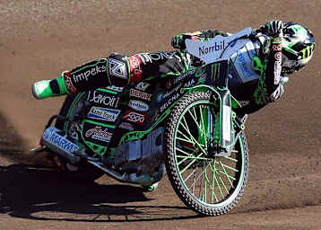 Speedway-Fahrer sind Akrobaten auf dem Motorrad