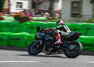 Jonathan Rea auf der Kawasaki H2R