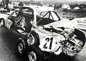 Ende einer hoffnungsvollen Karriere: In diesem Wrack starb Hans Peter Joisten 