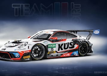 So soll der Porsche 911 GT3 R vom Küs Team75 Bernhard aussehen