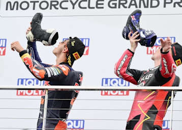 Jose Antonio Rueda und Joel Kelso hatten ihren Spaß auf Phillip Island