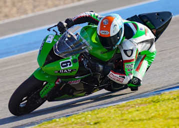 Jeffrey Buis auf der Kawasaki ZX-6R