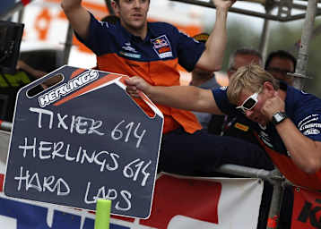 Das war der Moment des Punktegleichstandes kurz vor Schluss des Rennens