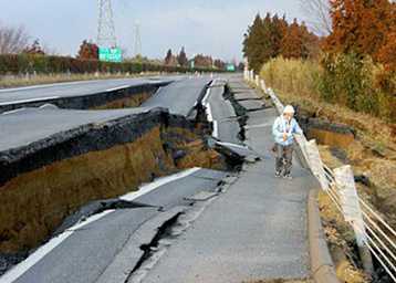Der Joban Expressway nahe Motegi