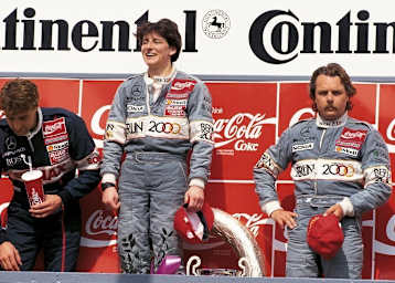 Ellen Lohr auf dem Podium