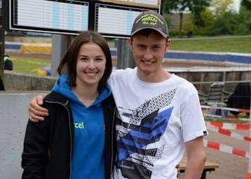 Marcel Helfer mit Freundin Selina