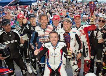 Die ehemaligen GP-Helden sorgten für eine großartige Stimmung am Sachsenring