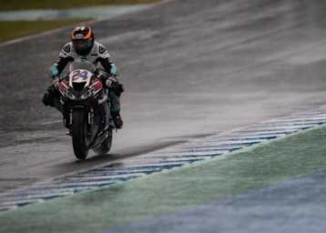 Leonardo Taccini beim verregneten Jerez-Test