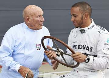 Sir Stirling Moss und Lewis Hamilton