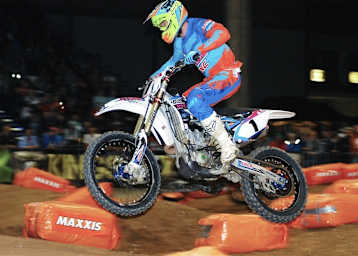 Gregory Aranda agierte beim Supercross in Leipzig souverän